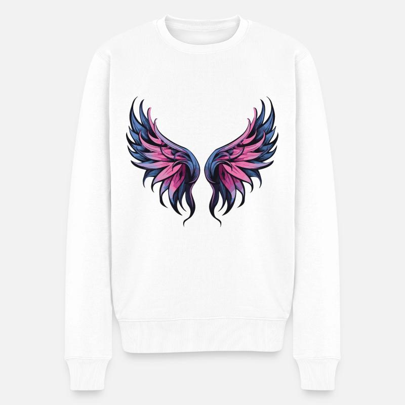 Icône d’aile - Pull Premium bio Homme - blanc