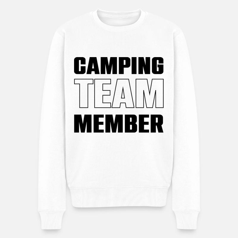 Équipe de camping - Pull Premium bio Homme - blanc