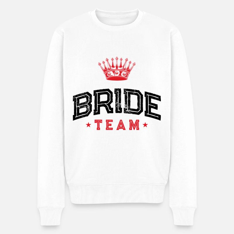 Équipe de la mariée - Pull Premium bio Homme - blanc