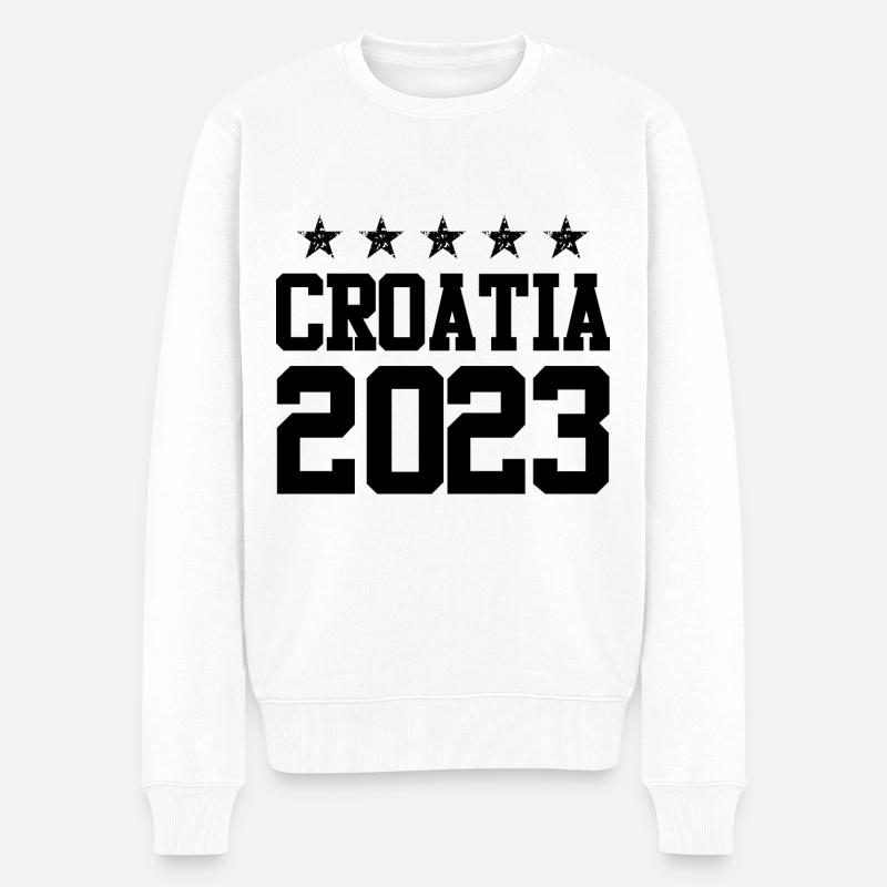Croatie 2023 - Pull Premium bio Homme - blanc
