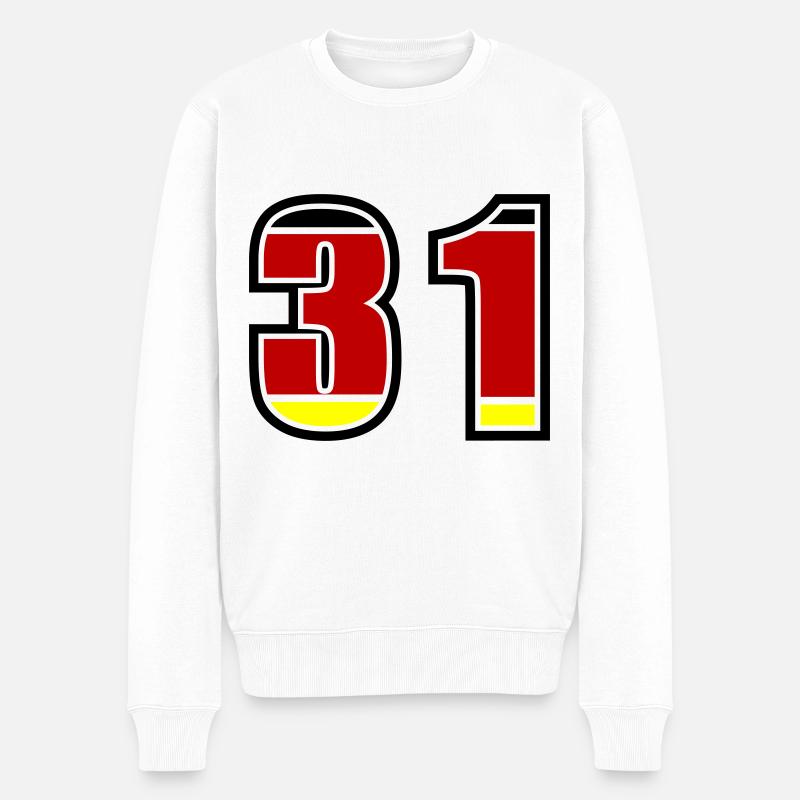 31 Numéro Allemagne Jersey - Pull Premium bio Homme - blanc