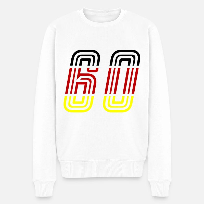 60 symbole de numéro Allemagne - Pull Premium bio Homme - blanc