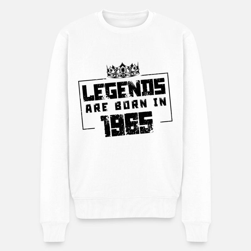 1965 Légendes nées en - Pull Premium bio Homme - blanc