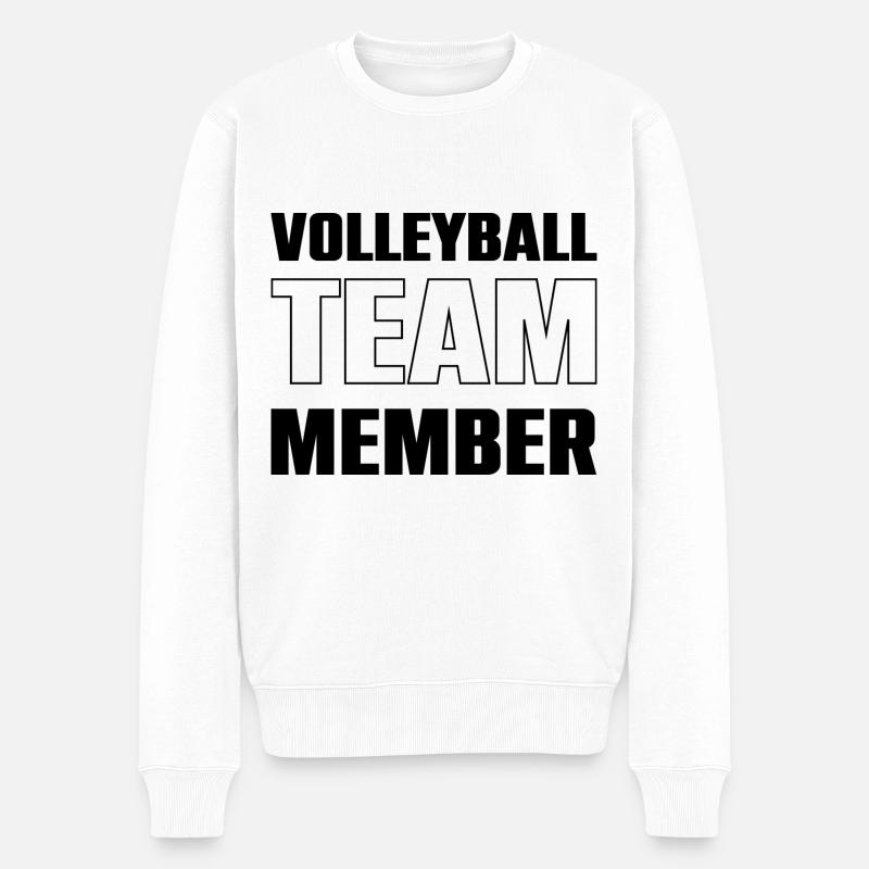 Équipe de volleyball - Pull Premium bio Homme - blanc