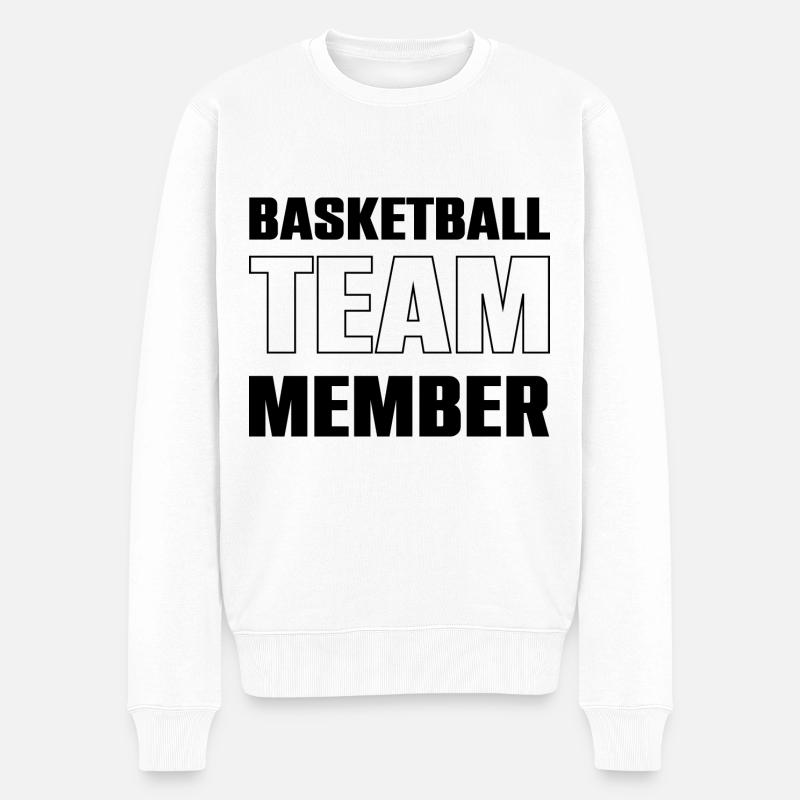 Basketball Team - Männer Premium Bio Pullover - Weiß