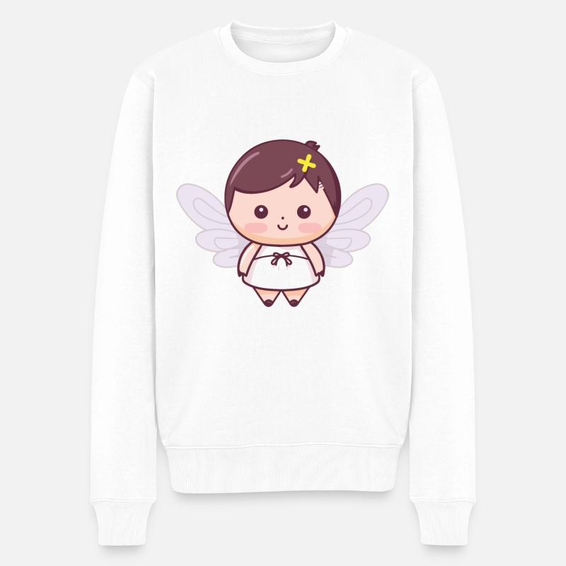 Fée Mignon Bande Dessinée - Pull Premium bio Homme - blanc