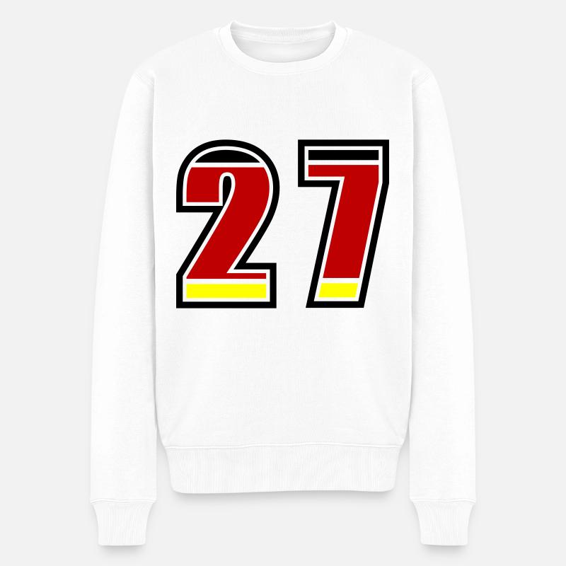 27 Numéro Allemagne Jersey - Pull Premium bio Homme - blanc