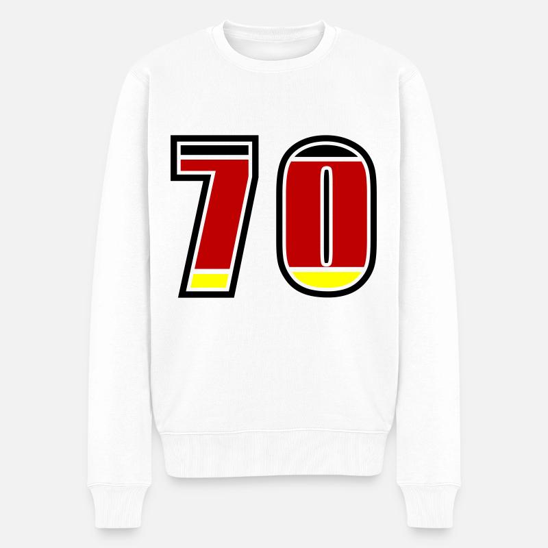 Maillot Allemagne numéro 70 - Pull Premium bio Homme - blanc