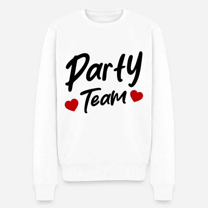 L’équipe de la fête - Pull Premium bio Homme - blanc