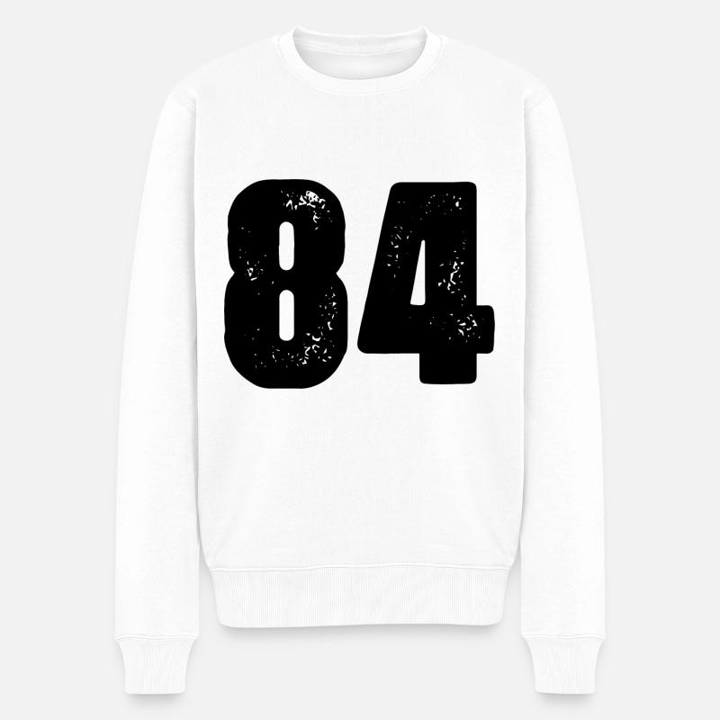 Maillot à 84 numéros - Pull Premium bio Homme - blanc