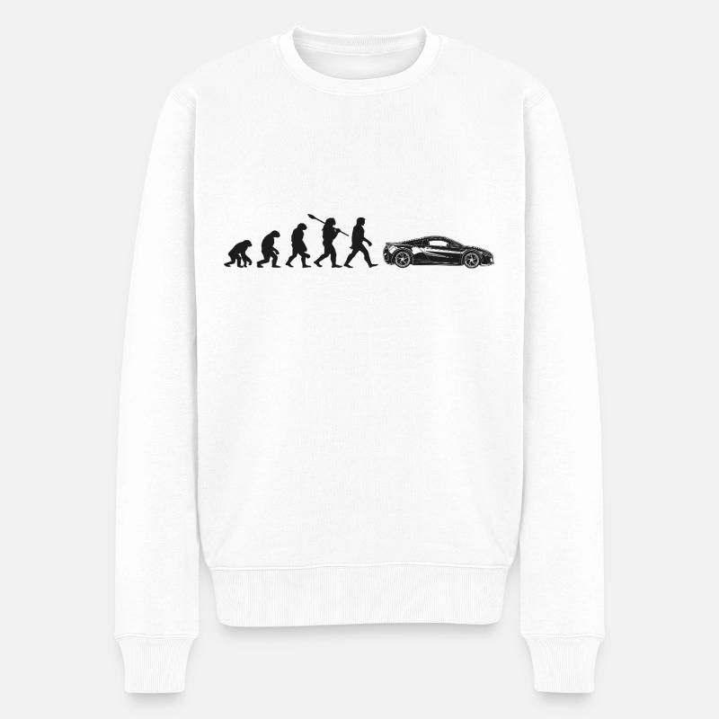 Auto De Sport Evolution - Männer Premium Bio Pullover - Weiß