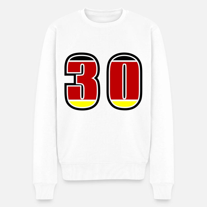 Numéro 30 Allemagne Jersey - Pull Premium bio Homme - blanc