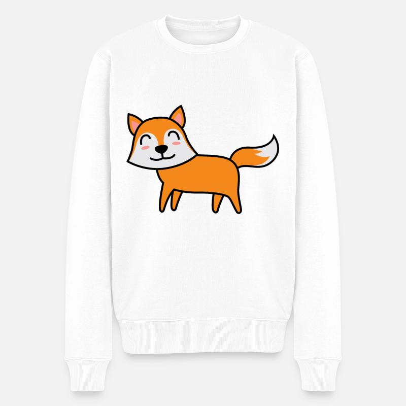Fox Comic Animal - Pull Premium bio Homme - blanc