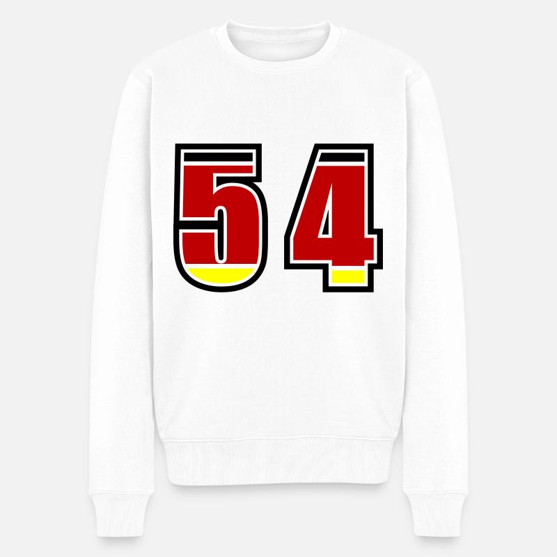 54 Numéro Allemagne Jersey - Pull Premium bio Homme - blanc