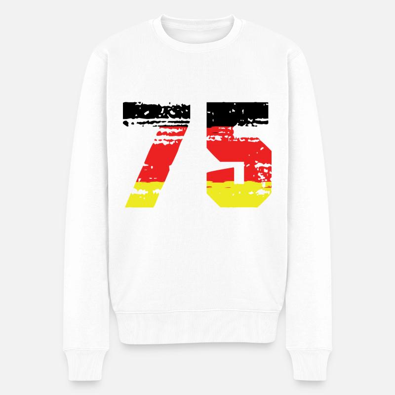 75 Numéro Allemagne Jersey - Pull Premium bio Homme - blanc