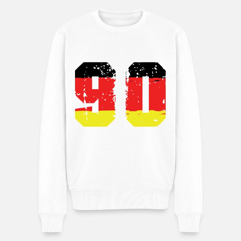 Maillot Allemagne numéro 90 - Pull Premium bio Homme - blanc