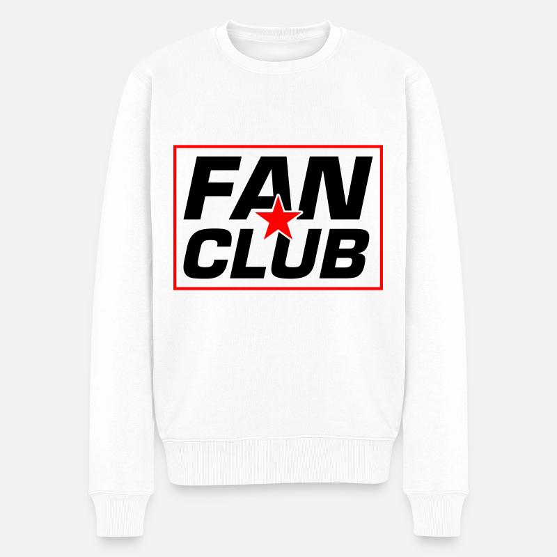 Fan Club - Männer Premium Bio Pullover - Weiß
