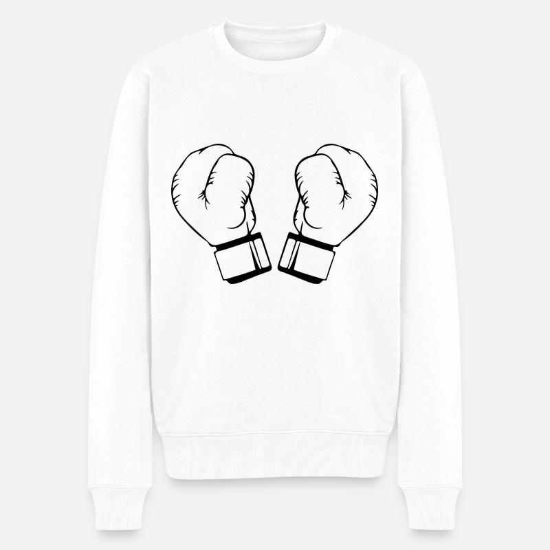 Boxe - Pull Premium bio Homme - blanc