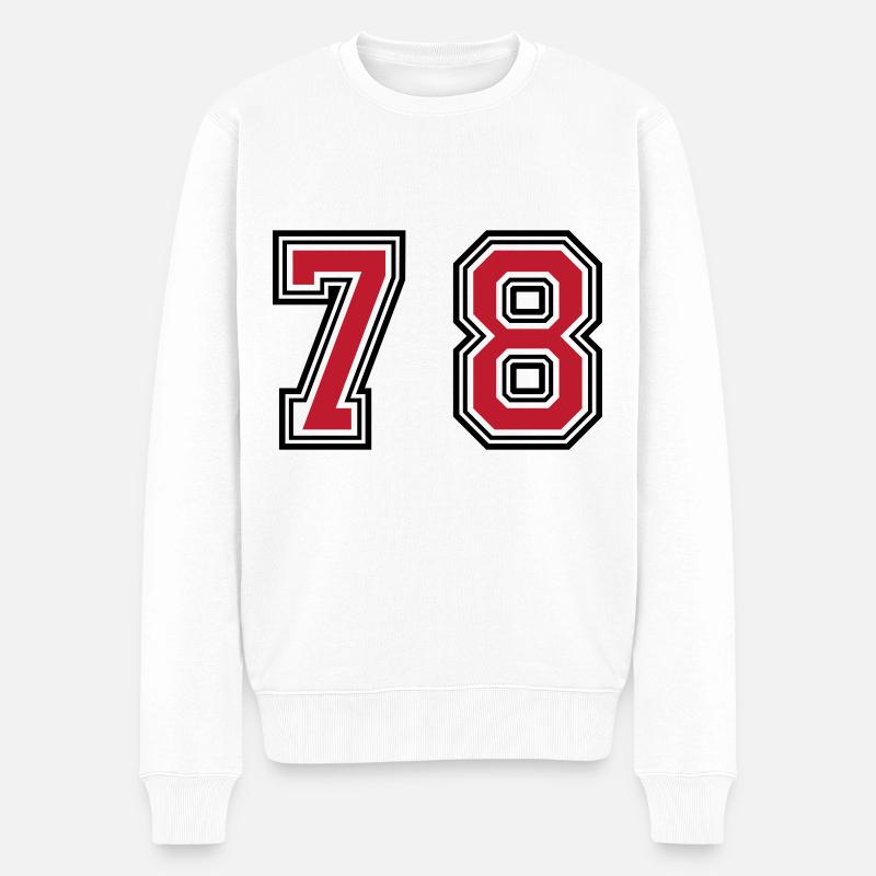 78 Symbole numérique - Pull Premium bio Homme - blanc