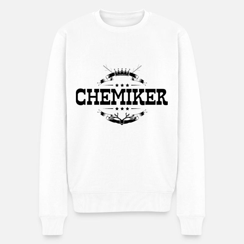 Chemiker Beruf - Männer Premium Bio Pullover - Weiß
