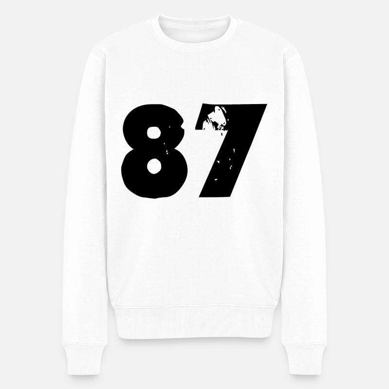 Numéro 87 - Pull Premium bio Homme - blanc