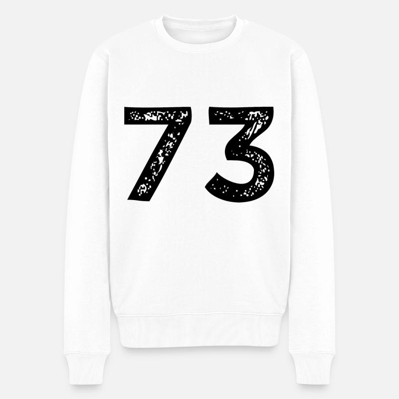 Maillot à 73 numéros - Pull Premium bio Homme - blanc