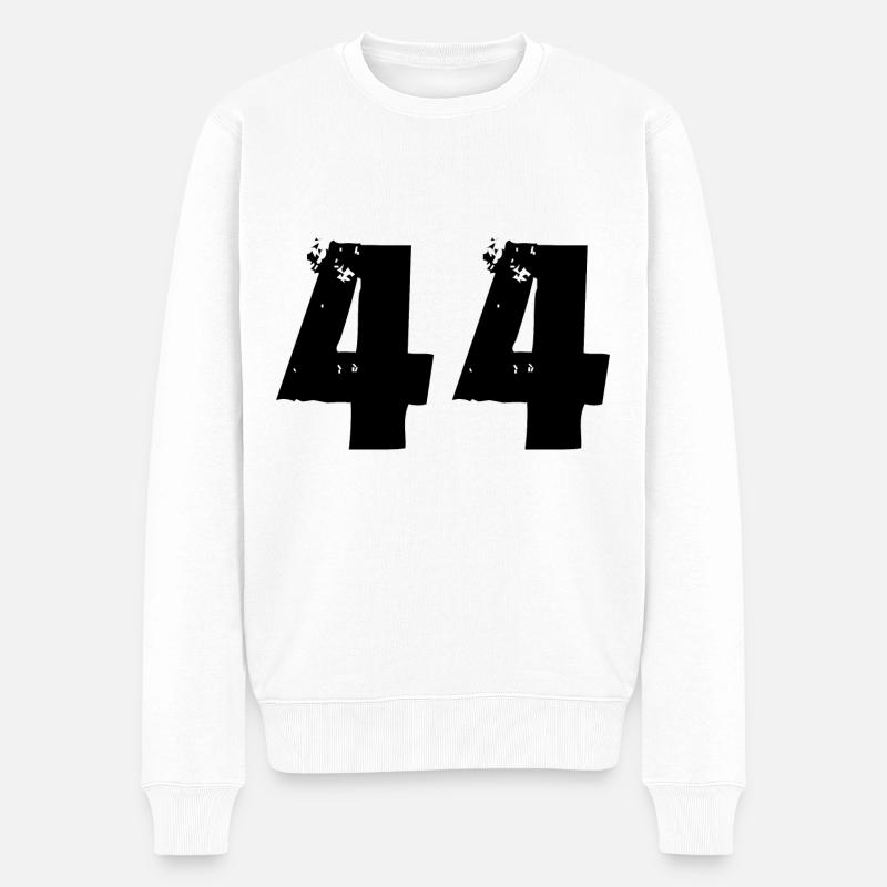 Numéro 44 - Pull Premium bio Homme - blanc