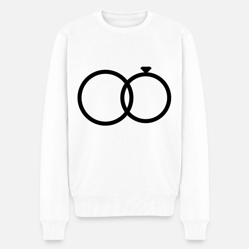 Bague de mariage Bague - Pull Premium bio Homme - blanc