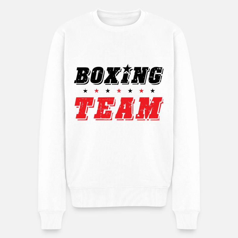 Boxing Team - Männer Premium Bio Pullover - Weiß