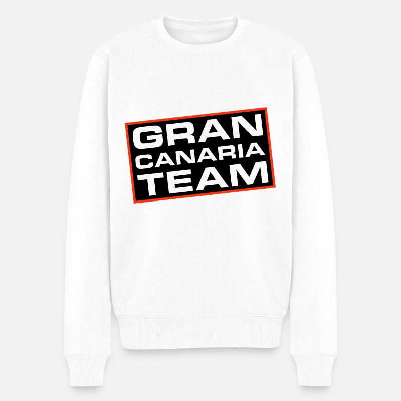 L’équipe de Gran Canaria - Pull Premium bio Homme - blanc