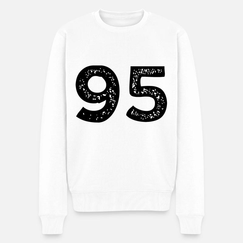 Maillot à 95 numéros - Pull Premium bio Homme - blanc