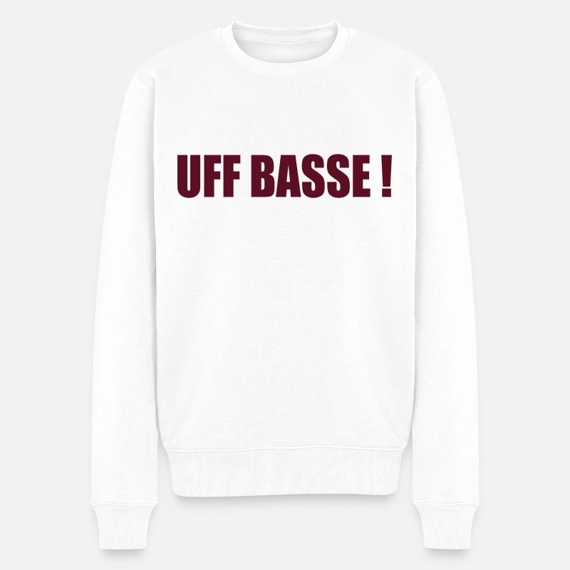 UFFBASSE - Pull Premium bio Homme - blanc