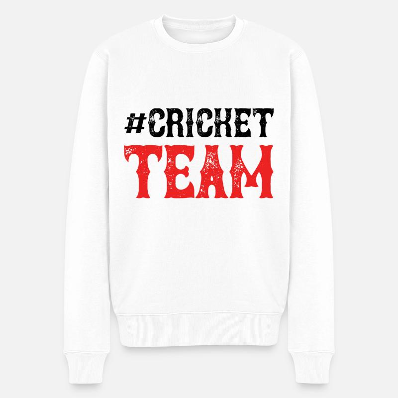 Équipe de cricket - Pull Premium bio Homme - blanc