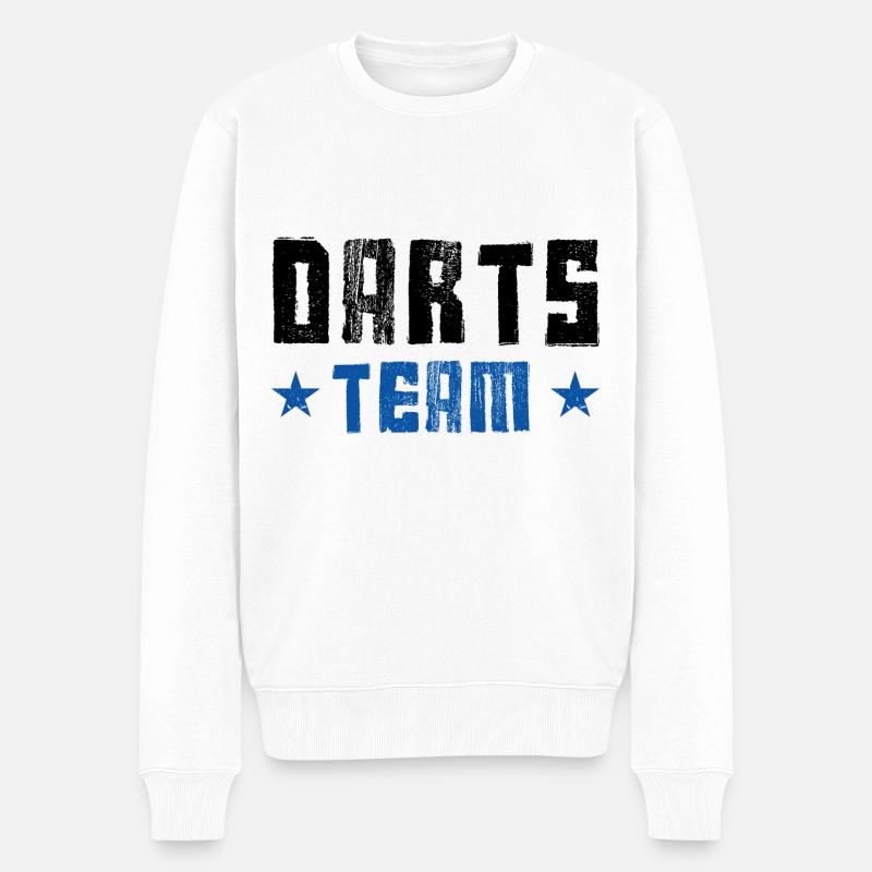 Darts Team - Männer Premium Bio Pullover - Weiß