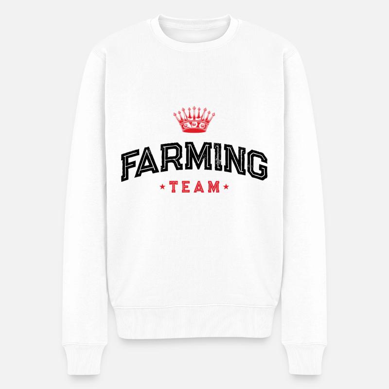 Farming Team - Männer Premium Bio Pullover - Weiß