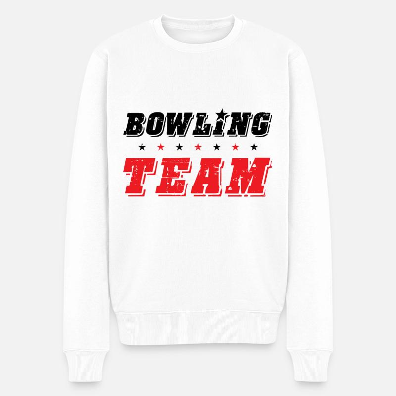 Équipe de bowling - Pull Premium bio Homme - blanc