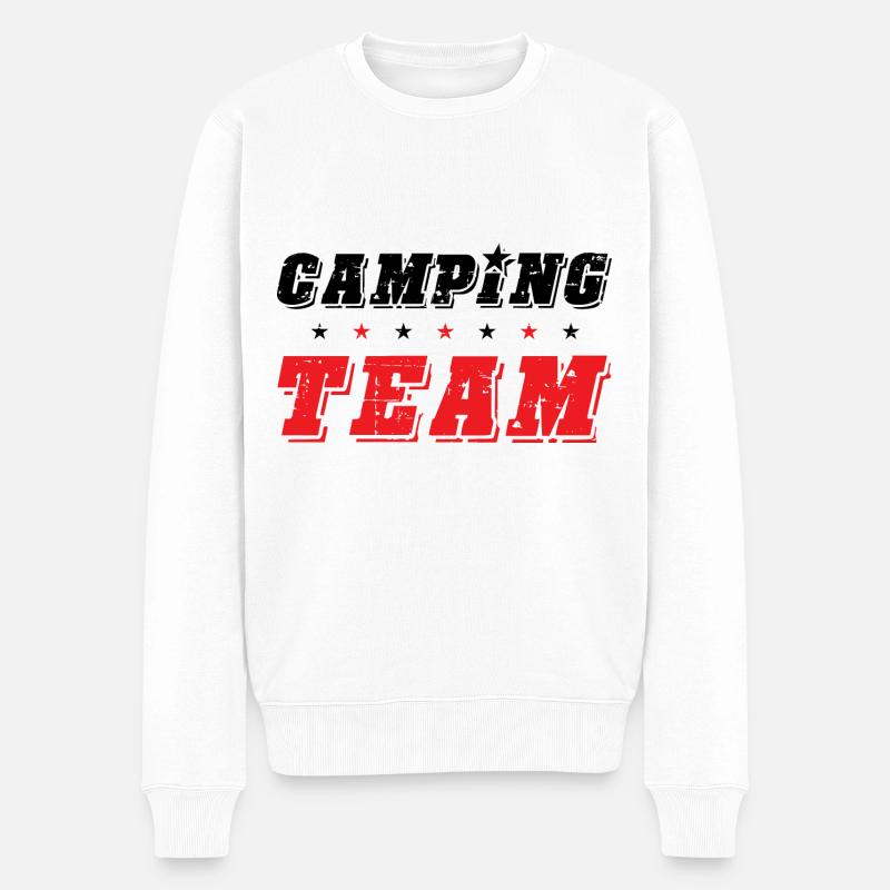 Équipe de camping - Pull Premium bio Homme - blanc