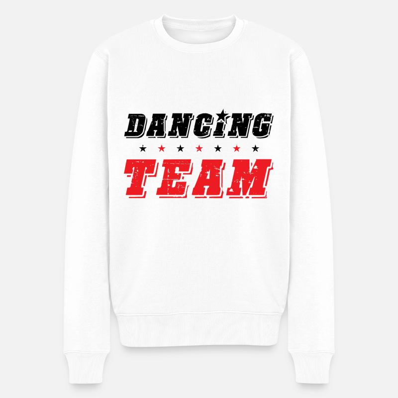 Dancing Team - Männer Premium Bio Pullover - Weiß