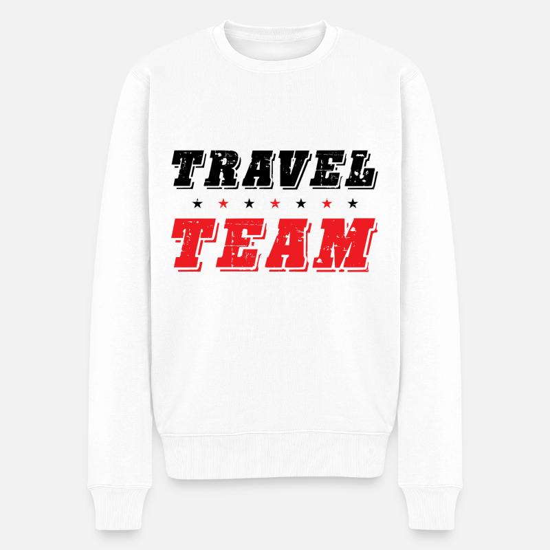 Équipe de voyage - Pull Premium bio Homme - blanc