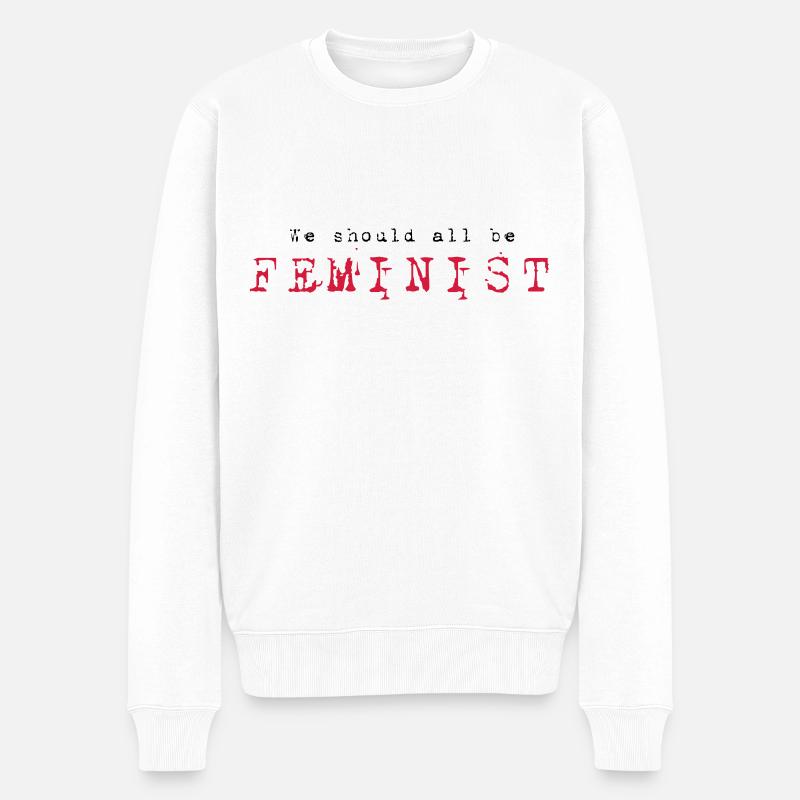 Nous devrions tous être féministes - Pull Premium bio Homme - blanc