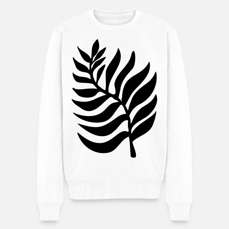 Pflanze Pflanzen - Männer Premium Bio Pullover - Weiß