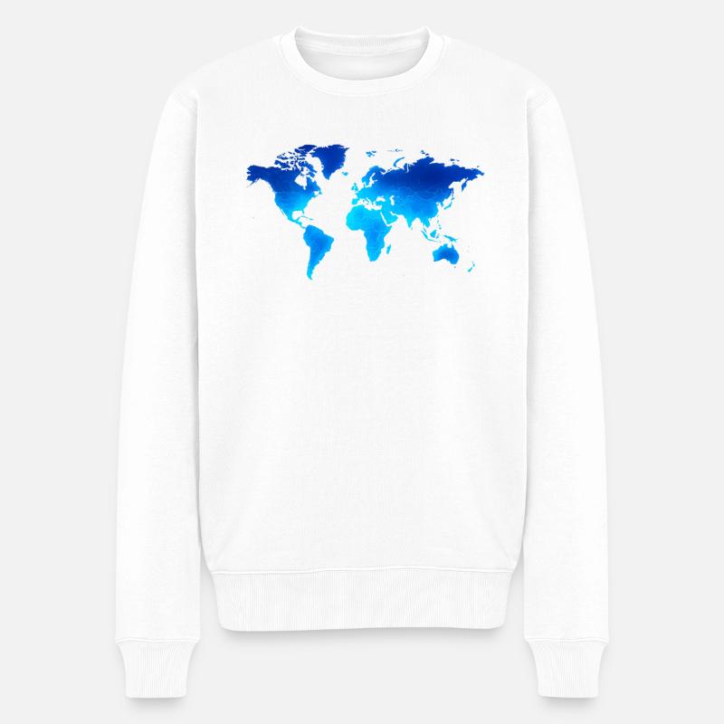 Neon World - Männer Premium Bio Pullover - Weiß