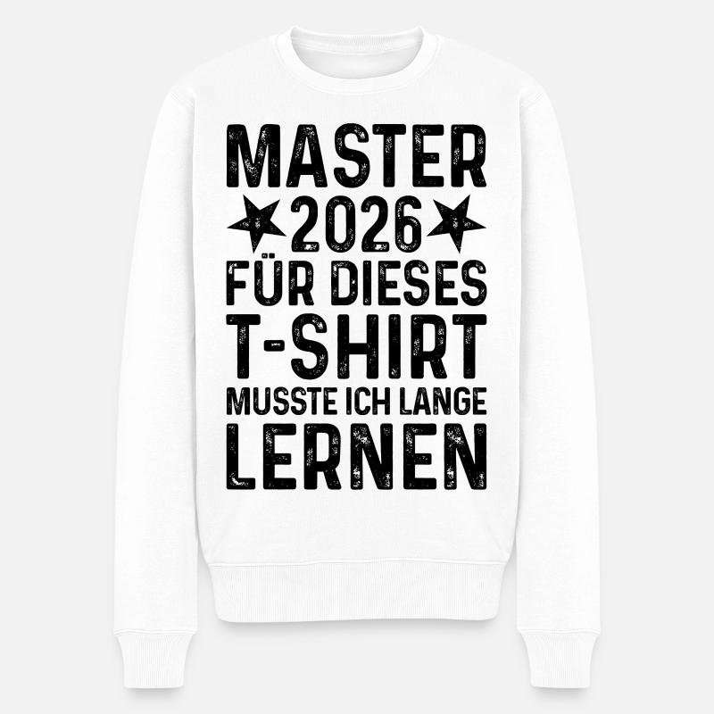 Master 2026 - Männer Premium Bio Pullover - Weiß