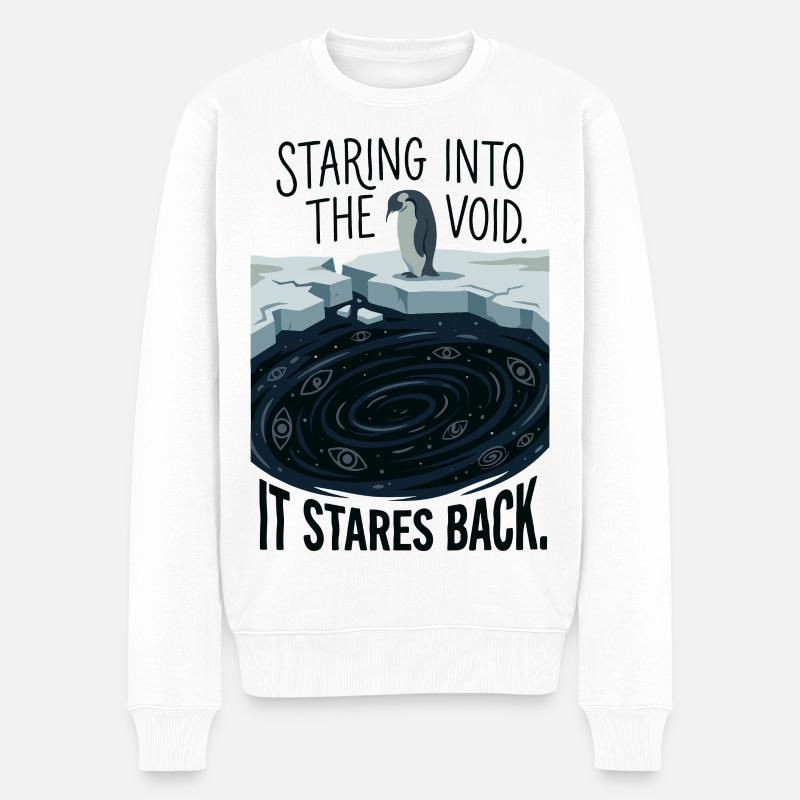 Fixant l’abîme - Pull Premium bio Homme - blanc