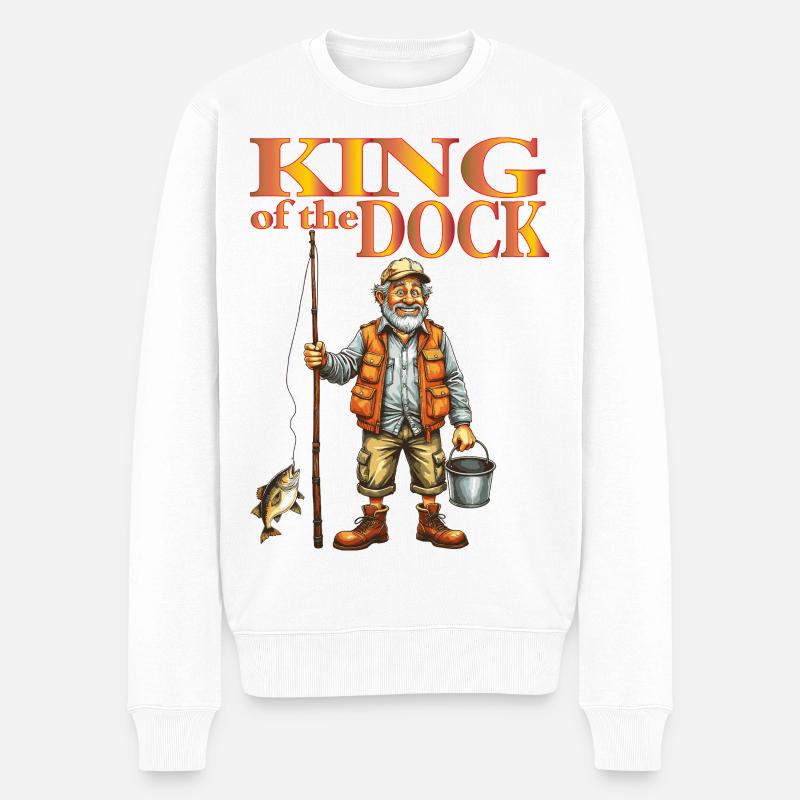 King_of_the_Dock - Pull Premium bio Homme - blanc