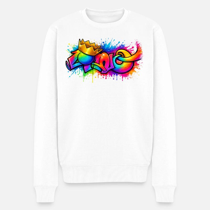 Cano - Männer Premium Bio Pullover - Weiß