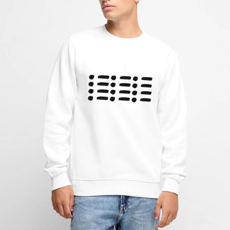 Line, dots, dot, shape, shape, pattern Men's Premium Organic Jumper