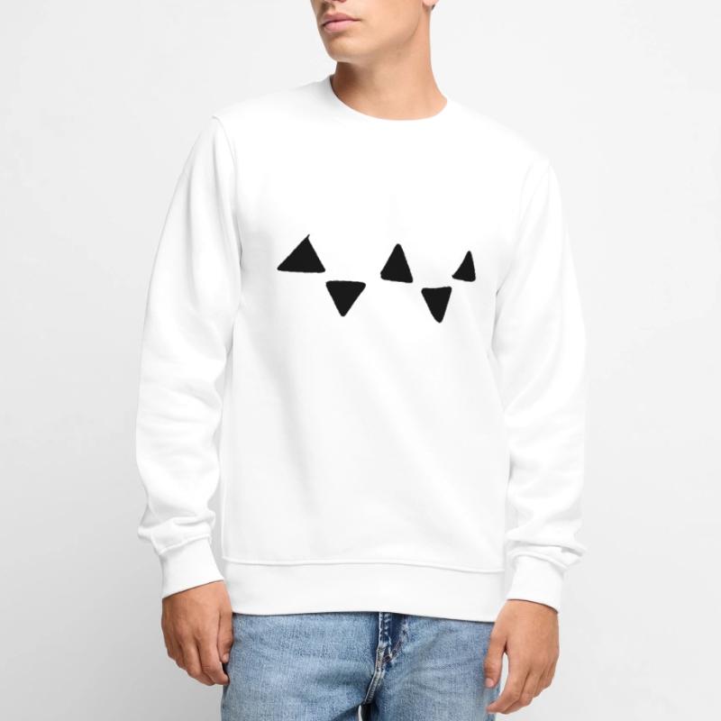 Triangular Pattern Triangular Shapes Men's Premium Organic Jumper