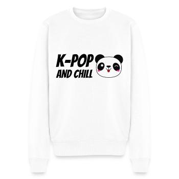 Musik Japan K-Popper K-Popperin Musiker K-Pop - Männer Premium Bio Pullover - Weiß - Vorne - Thijin (182cm)