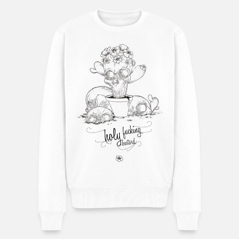 salaud - Pull Premium bio Homme - blanc